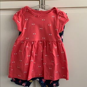 NWT 9 mo 2 pieces:dress & onesie